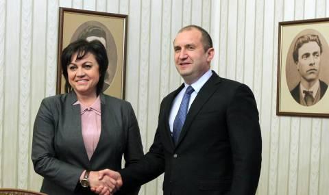 Корнелия Нинова се срещна с президента - 1