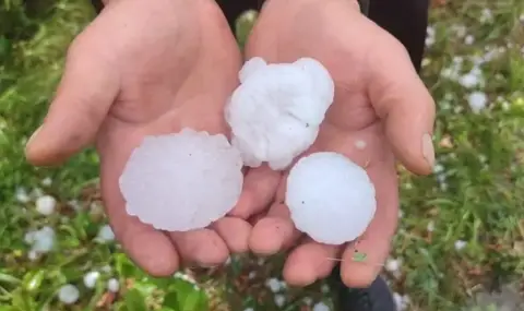 Hail the size of an egg hit Sevlievsko  - 1