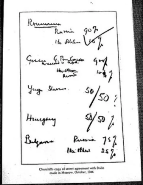 9 октомври 1944 г.: Чърчил и Сталин делят Балканите в Кремъл