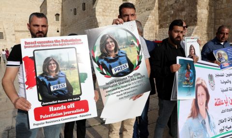 Палестинският президент обвини Израел за убийството на журналистката на "Ал Джазира" - 1