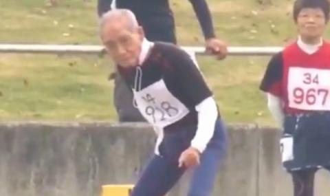 102-годишен участва в спринт на 100м (ВИДЕО) - 1