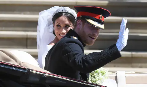 Принц Хари и Меган Маркъл отбелязаха 6 години от сватбата  - 1