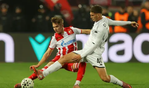 Цървена звезда срази Партизан в сръбското футболно дерби – убедителна победа на "Райко Митич" - 1