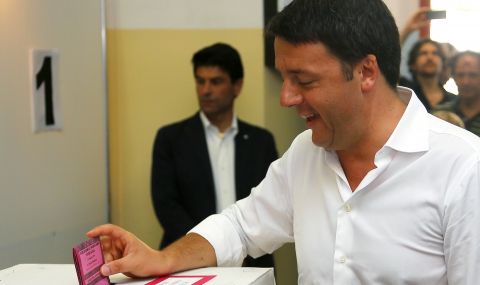 Управляващата партия на Матео Ренци печели евроизборите в Италия с над 40% - 1