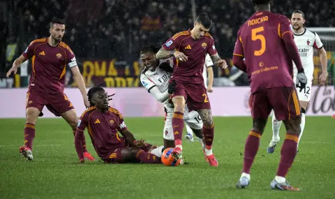 Рома и Милан завършиха наравно на „Олимпико“ - 1