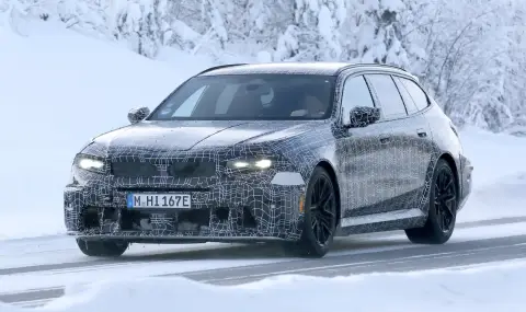 BMW усърдно тества новото поколение на суперкомбито M5 - 1