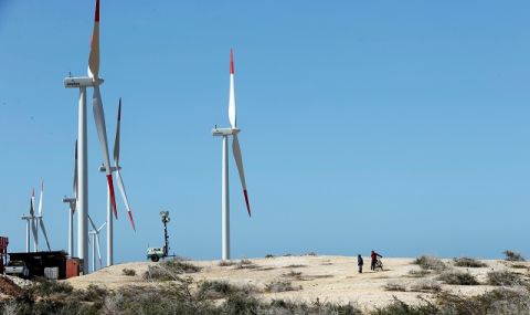 В Европа делът на електроенергията, произведена от вятърни централи, е 12,1 процента за изминалото денонощие - 1
