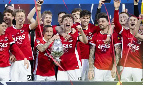 АЗ Алкмаар вдигна Купата на Нидерландия след впечатляваща победа - 1