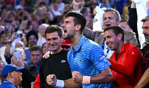 Федерер се възхити на "невероятните усилия" на Новак Джокович - 1