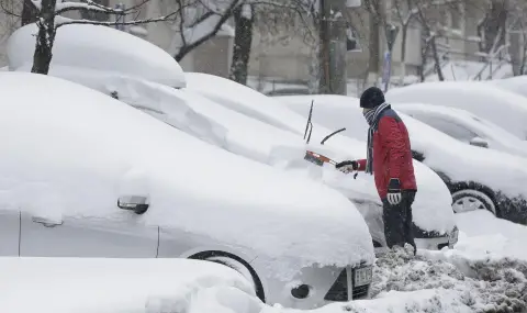 В Румъния заваля сняг - 1