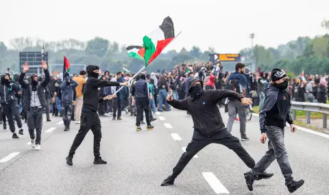 Над 2 милиона души са участвали в пропалестинските демонстрации в Италия - 1