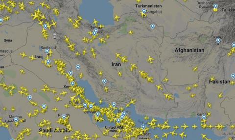 Авиокомпании прекратяват полети над част от Иран - 1