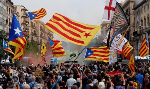 Протести за испанския крал в Каталуния - 1