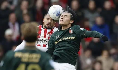 ПСВ Айндховен удари Фейенорд с категорична победа в дербито на Ередивизи - 1