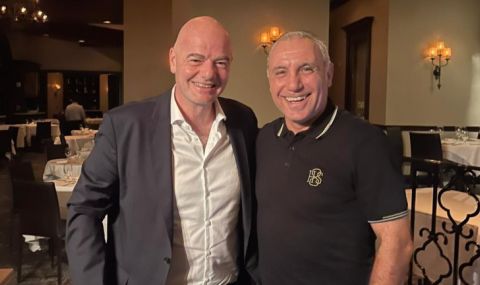 Стоичков се срещна с президента на ФИФА в ресторант в Маями - 1