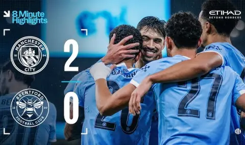 Manchester City are in the semi-finals of the Carabao Cup, after victory over Brentford  - 1