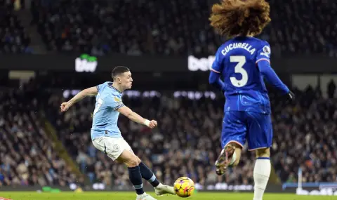 Manchester City turned Chelsea around in the big derby of the round  - 1