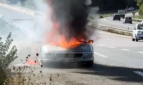 Американец пътува до Франция, за да си купи мечтаното Ferrari, колата обаче изгоря (ВИДЕО) - 1
