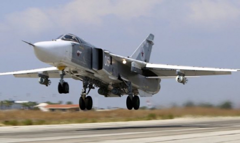Руски Су-24 порази цели на „Ислямска държава“ в Сирия - 1