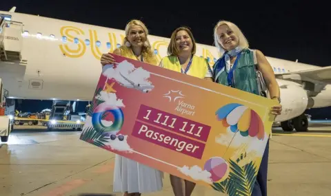 Varna Airport welcomed festive passenger #1 111 111 for this year  - 1