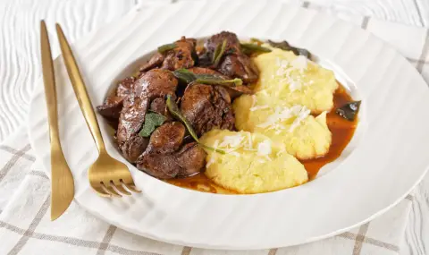 Рецепта на деня: Пилешки дробчета с качамак - 1