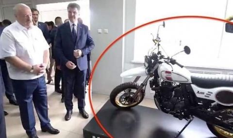 Подареният на Лукашенко „беларуски“ мотоциклет се оказа френски - 1