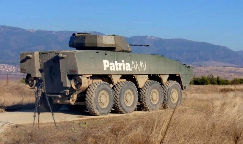 Демонстрираха финландска бойна машина Patria AMV - 1