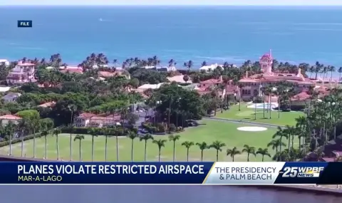 F-16 intercepts plane that entered restricted airspace over Trump's Palm Beach residence  - 1