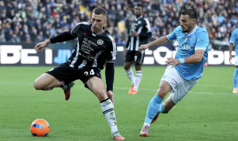 Удинезе шокира Наполи и прекъсна победната им серия в Серия А - 1