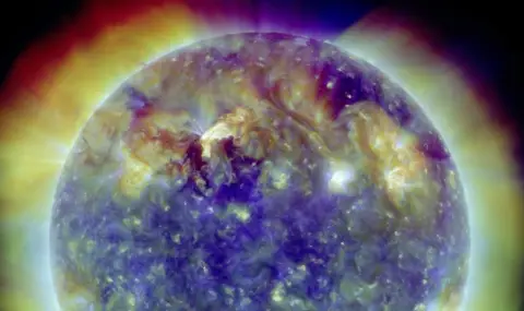 A strong magnetic storm is observed on Earth  - 1