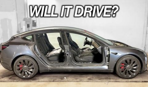 Електрониката на Tesla Model 3 ви позволява да шофирате без врати (ВИДЕО) - 1