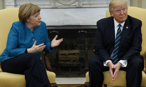 Защо Тръмп отказа ръкостискане с Меркел? (ВИДЕО И СНИМКИ) - 1