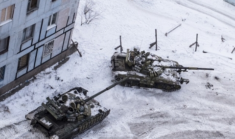 Украински танкове в Авдеевка (ВИДЕО) - 1