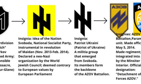 Историята на батальона „Азов“ в отличителни знаци - 1