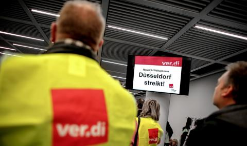 Големи германски летища блокирани от стачка - 1