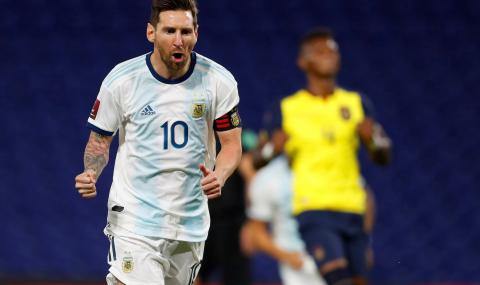 Меси пак е герой за Аржентина - донесе победата над Еквадор - 1