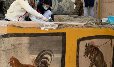 Археолози откриха палави графити и надписи по стените на Помпей - 1