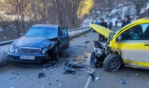 Asleep taxi driver caused a serious accident near Chepelare  - 1