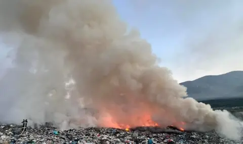 Овладян е пожарът по международния път Е79 - 1