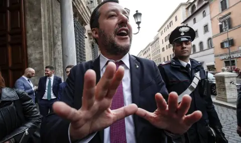 Италианският крайнодесен лидер Матео Салвини се мъчи да излезе от сянката на Джорджа Мелони - 1