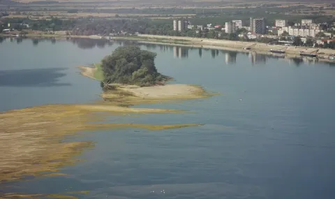 Кораб заседна край Русе заради ниското ниво на Дунав - 1