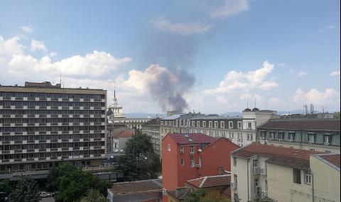 Пожар в центъра на София - 1