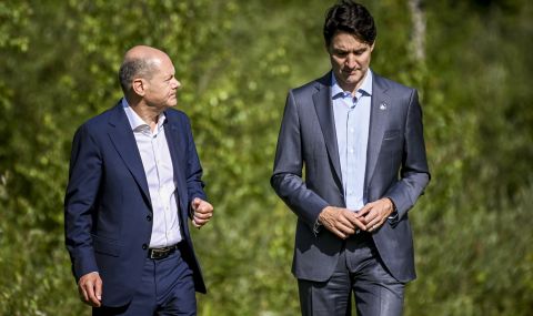 Германският канцлер Шолц се срещна с канадския премиер Джъстин Трюдо  - 1