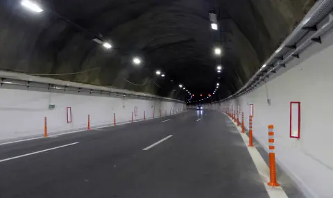 АПИ: Шофьор на камион умишлено спря в тръбата за София на тунел „Витиня“  на „Хемус“ и затрудни движението