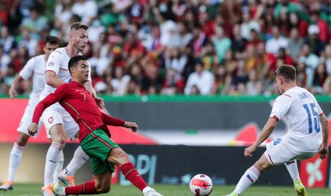 Португалия победи Чехия в Лигата на нациите за едно полувреме - 1