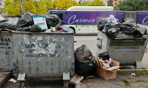 The bins in the Lyulin residential area are overflowing again, in the Slatina district they are handing out bags  - 1