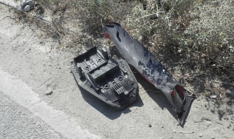 Пиян мотоциклетист катастрофира на пътя Бургас – Варна - 1
