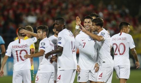 Португалия размаза Литва, Роналдо с четири гола - 1