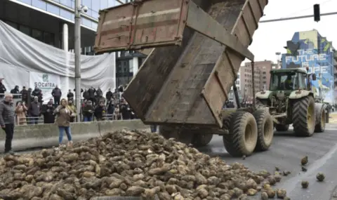 Български фермери от три браншови организации се включват в общоевропейски протест