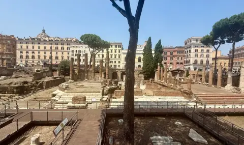 Откриха древна римска сграда под градски площад по време на строеж на метрото в Рим (СНИМКИ) - 1